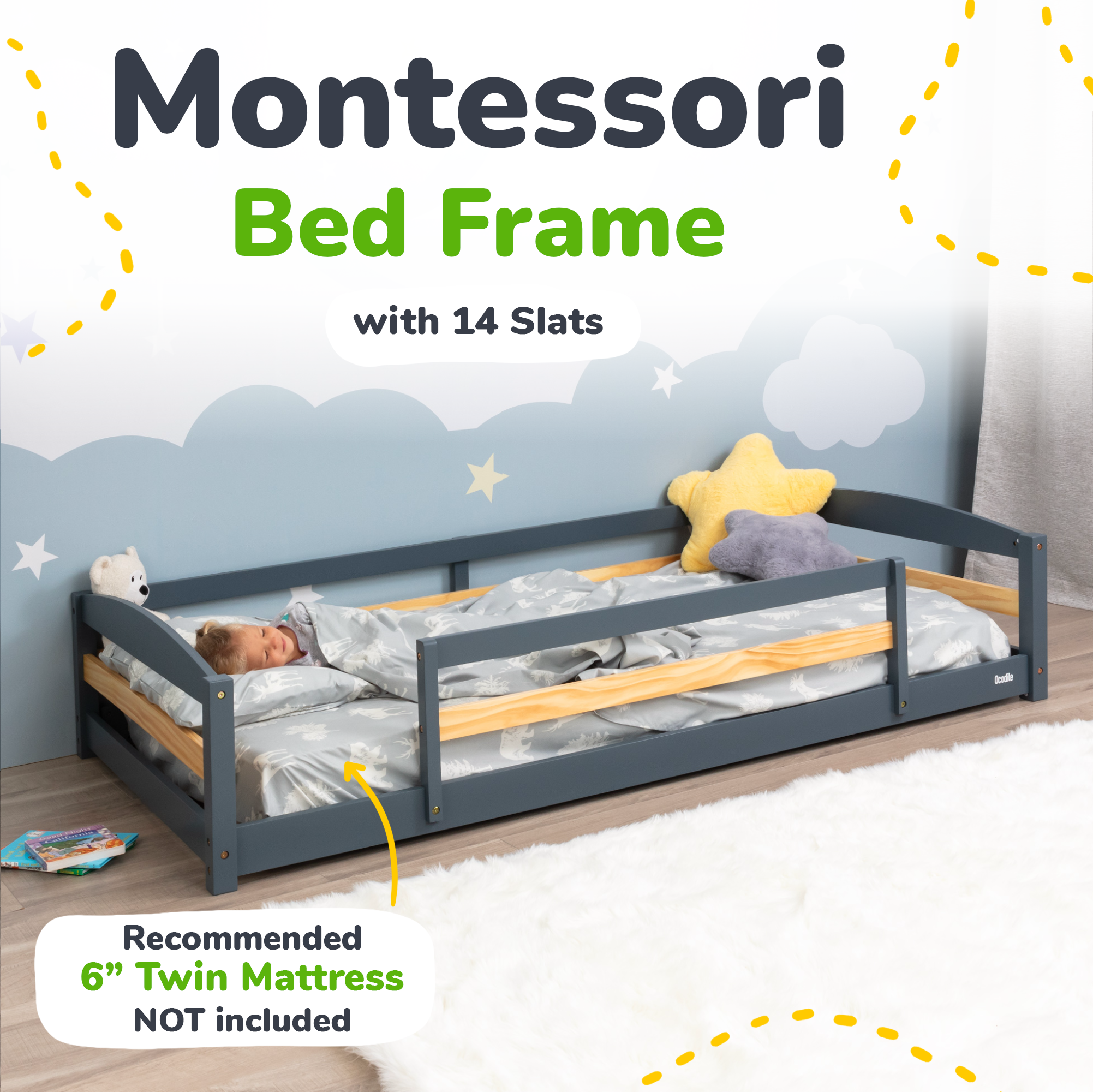 Ocodile Floor Bed - Twin Size