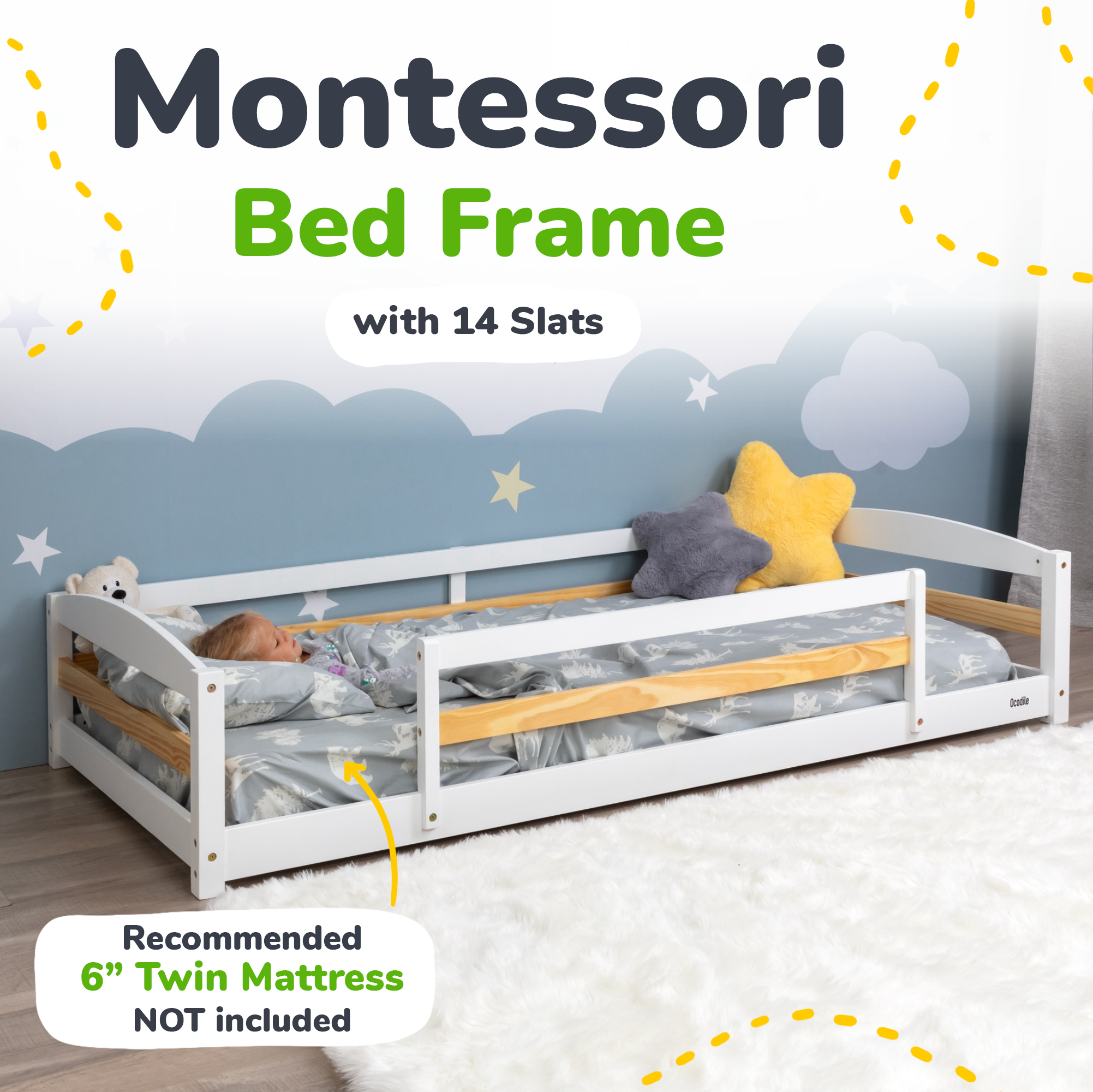 Ocodile Floor Bed - Twin Size