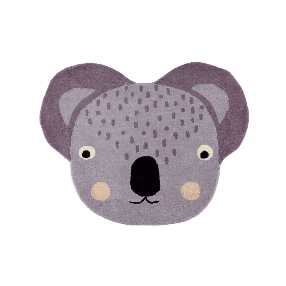 OYOY Koala Rug - Grey 1100516 white background