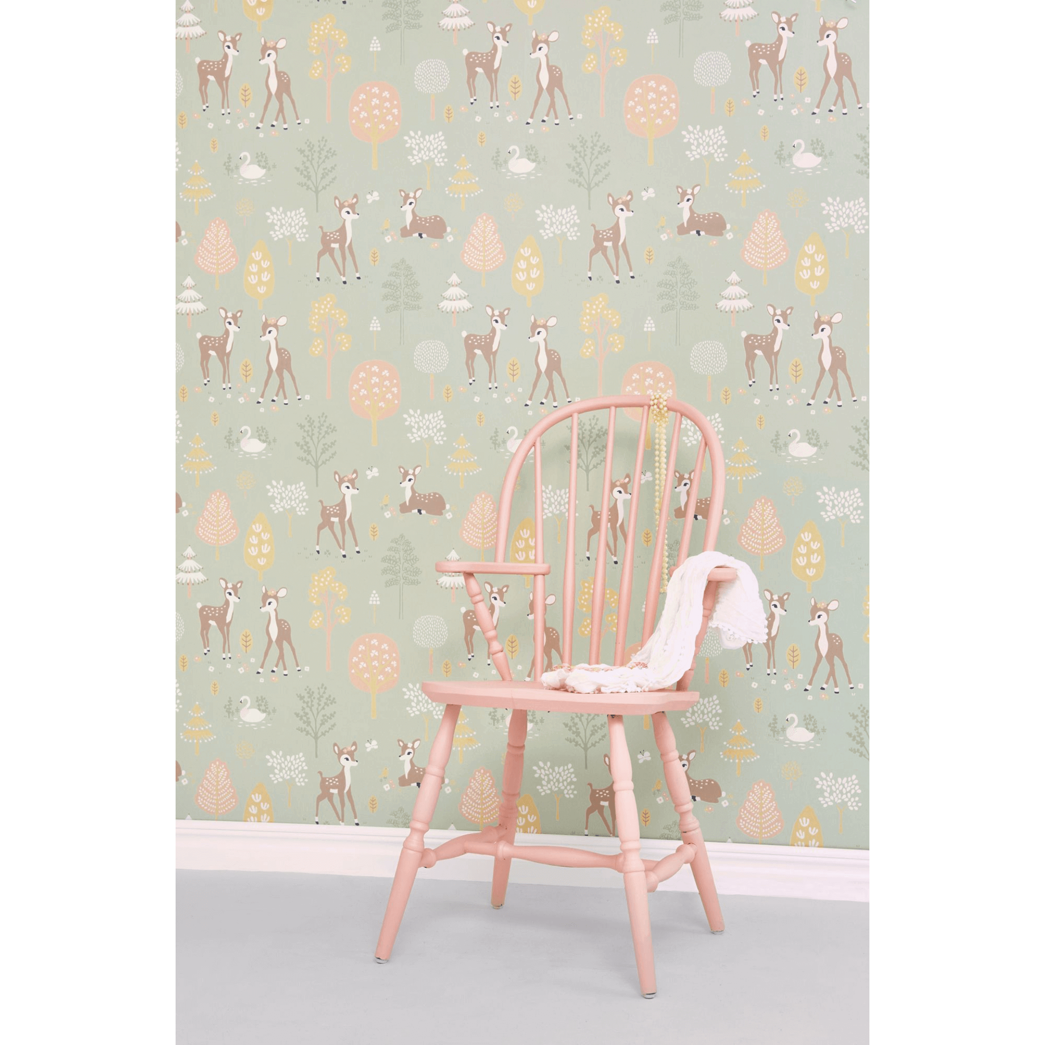 Majvillan Golden Woods Wallpaper 125-02 chair