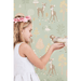 Majvillan Golden Woods Wallpaper 125-02 close up girl holding bird