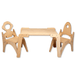 Kidodido Montessori Table and Chair Set KID073 white background view