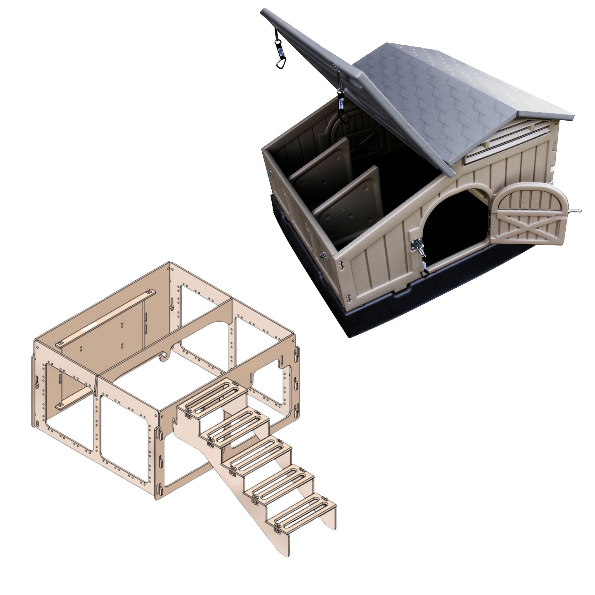 Hatching Time Standard Chicken Coop & Stand with Stairs