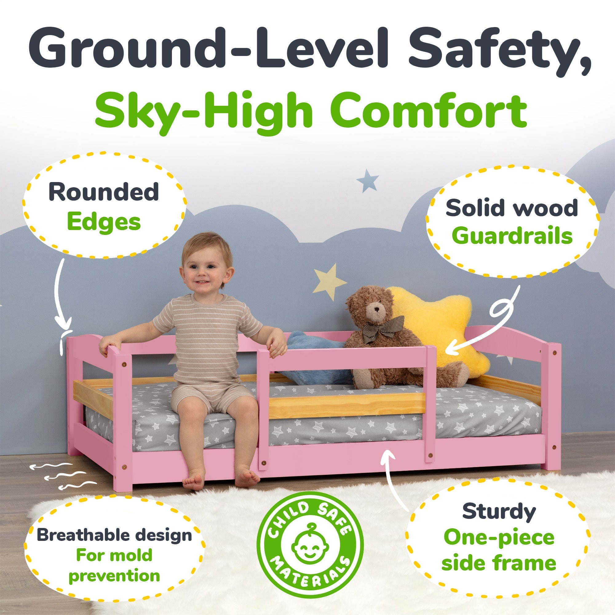 Ocodile Floor Bed - Crib Size