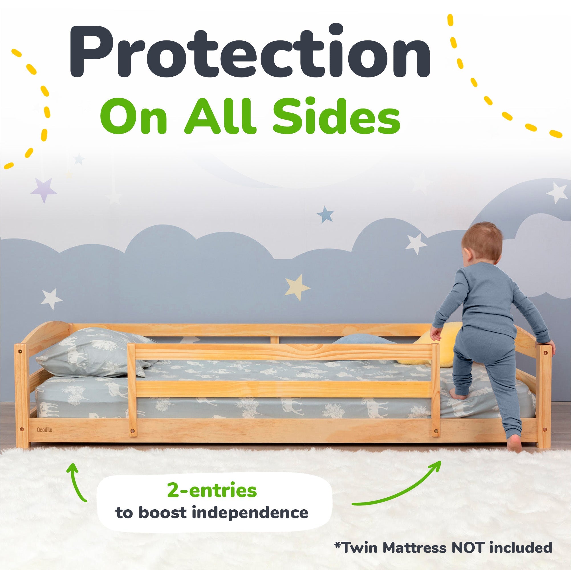 Ocodile Floor Bed - Twin Size