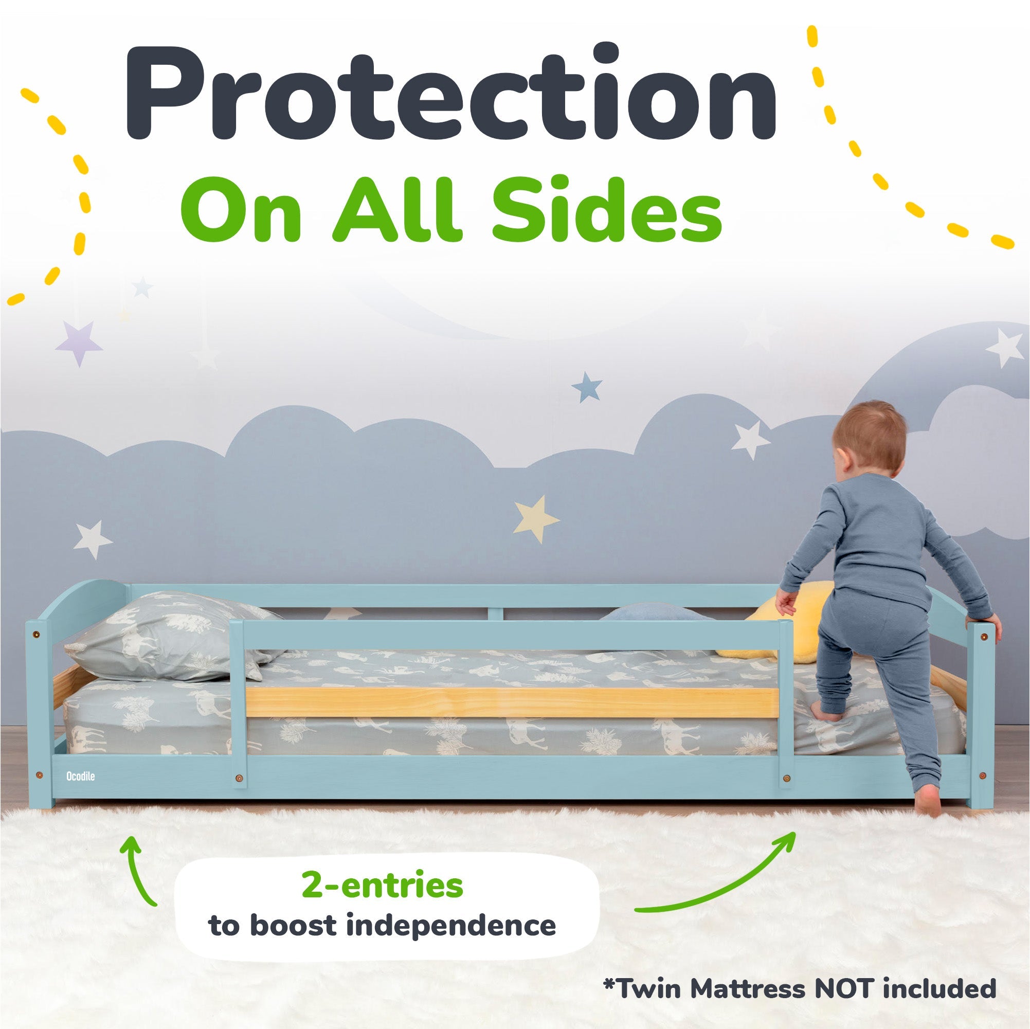 Ocodile Floor Bed - Twin Size