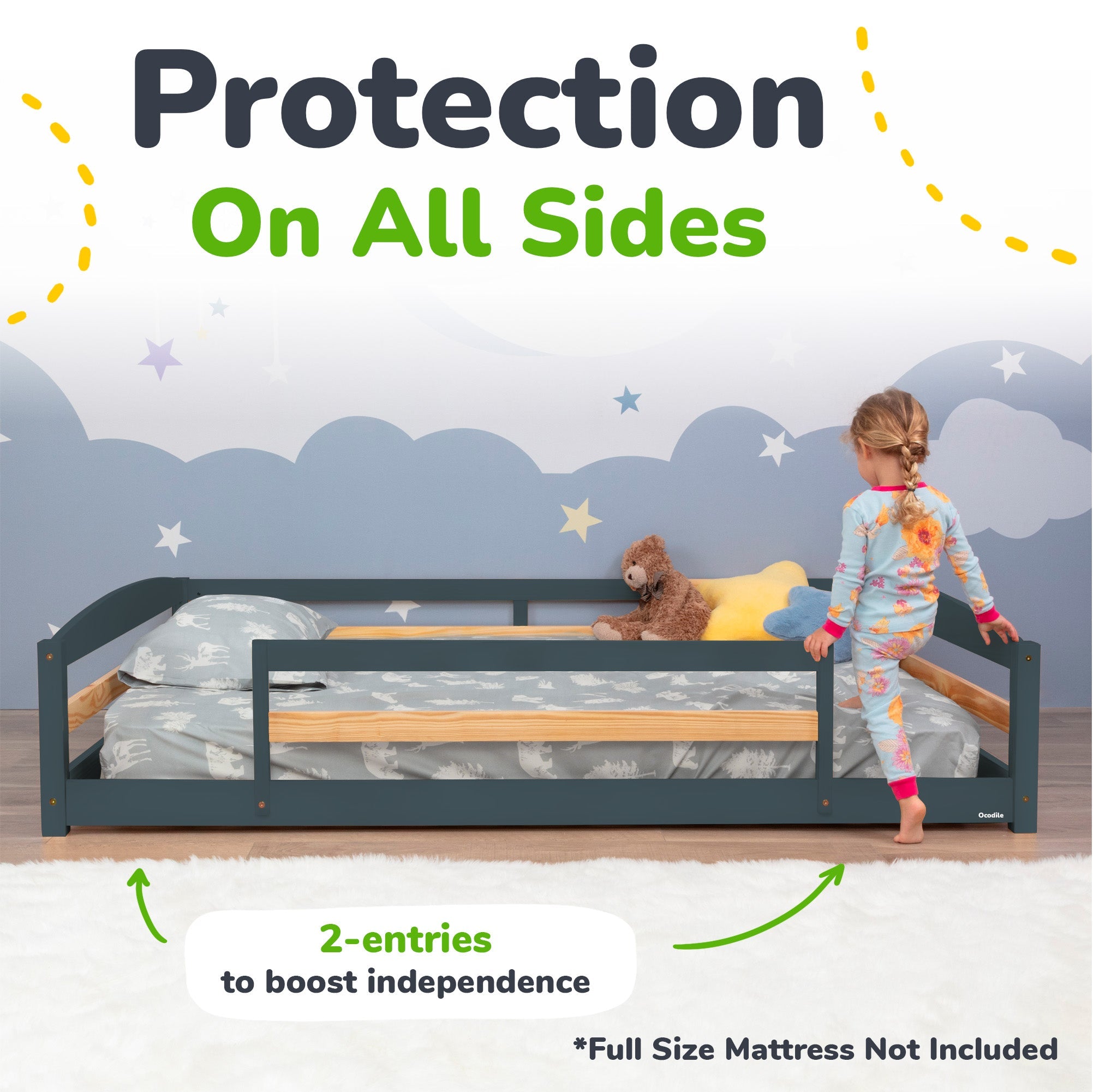 Ocodile Floor Bed - Full Size