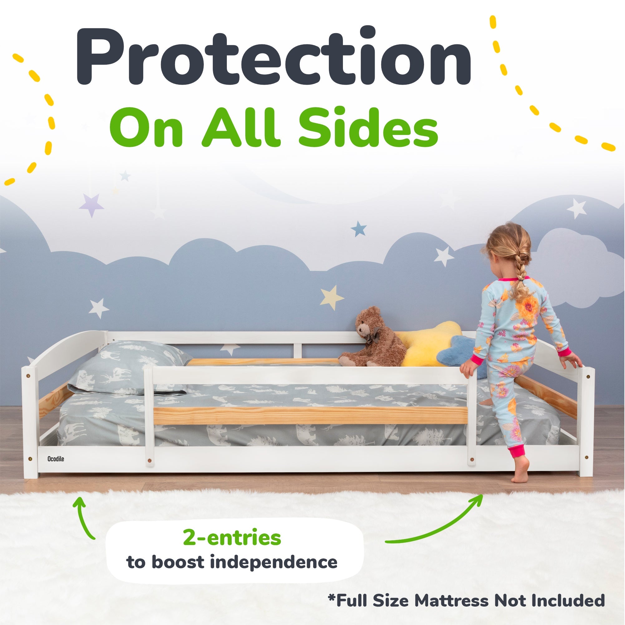 Ocodile Floor Bed - Full Size
