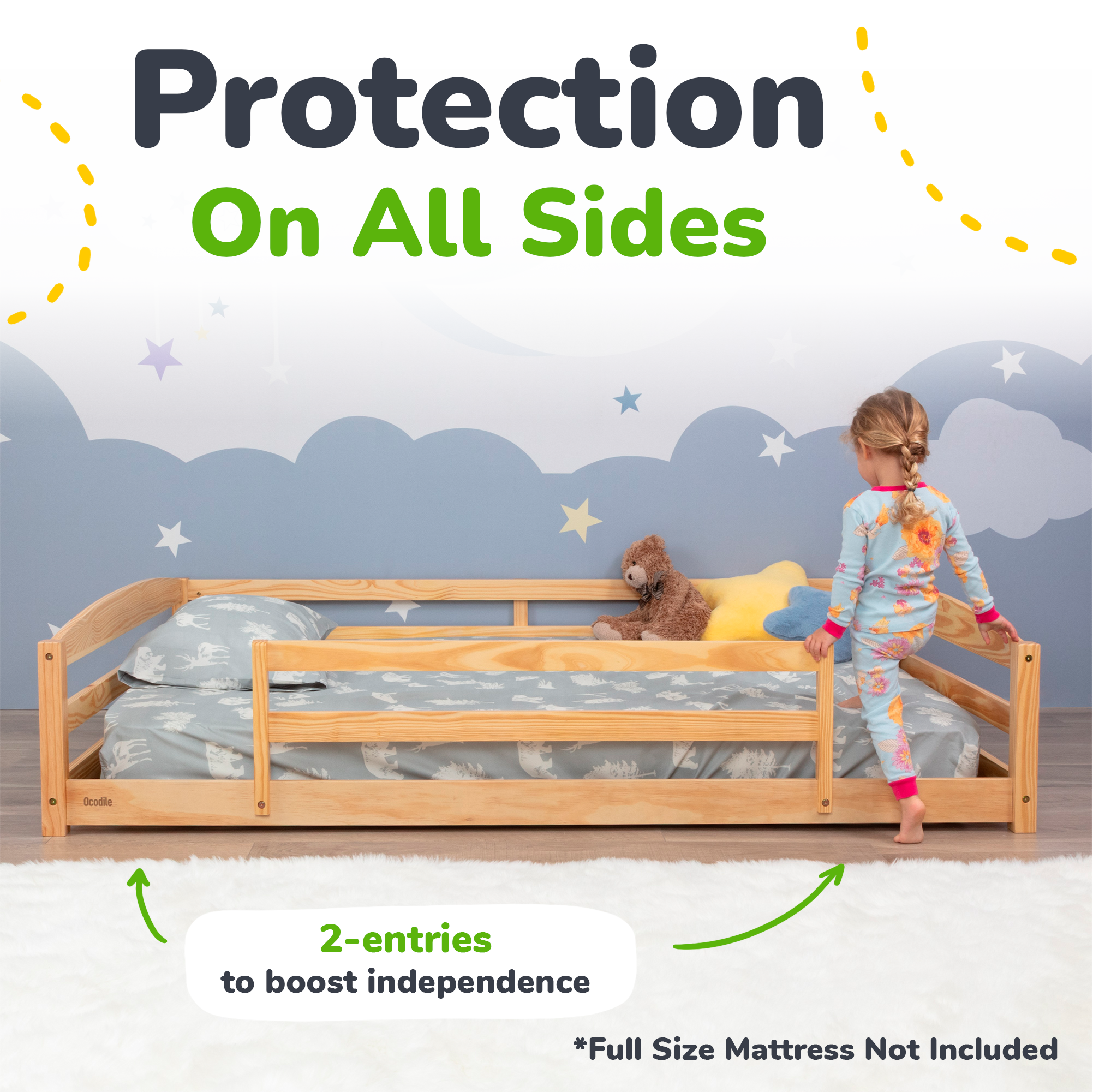 Ocodile Floor Bed - Full Size