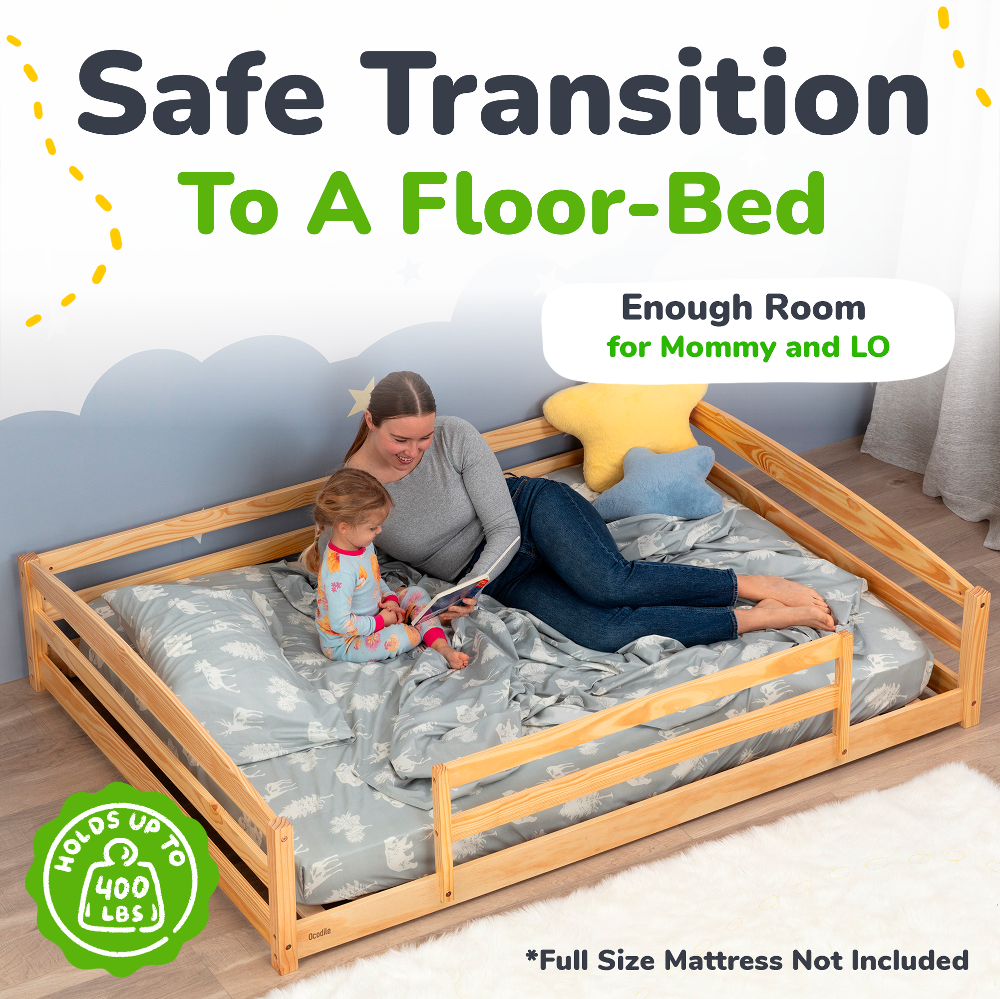 Ocodile Floor Bed - Full Size