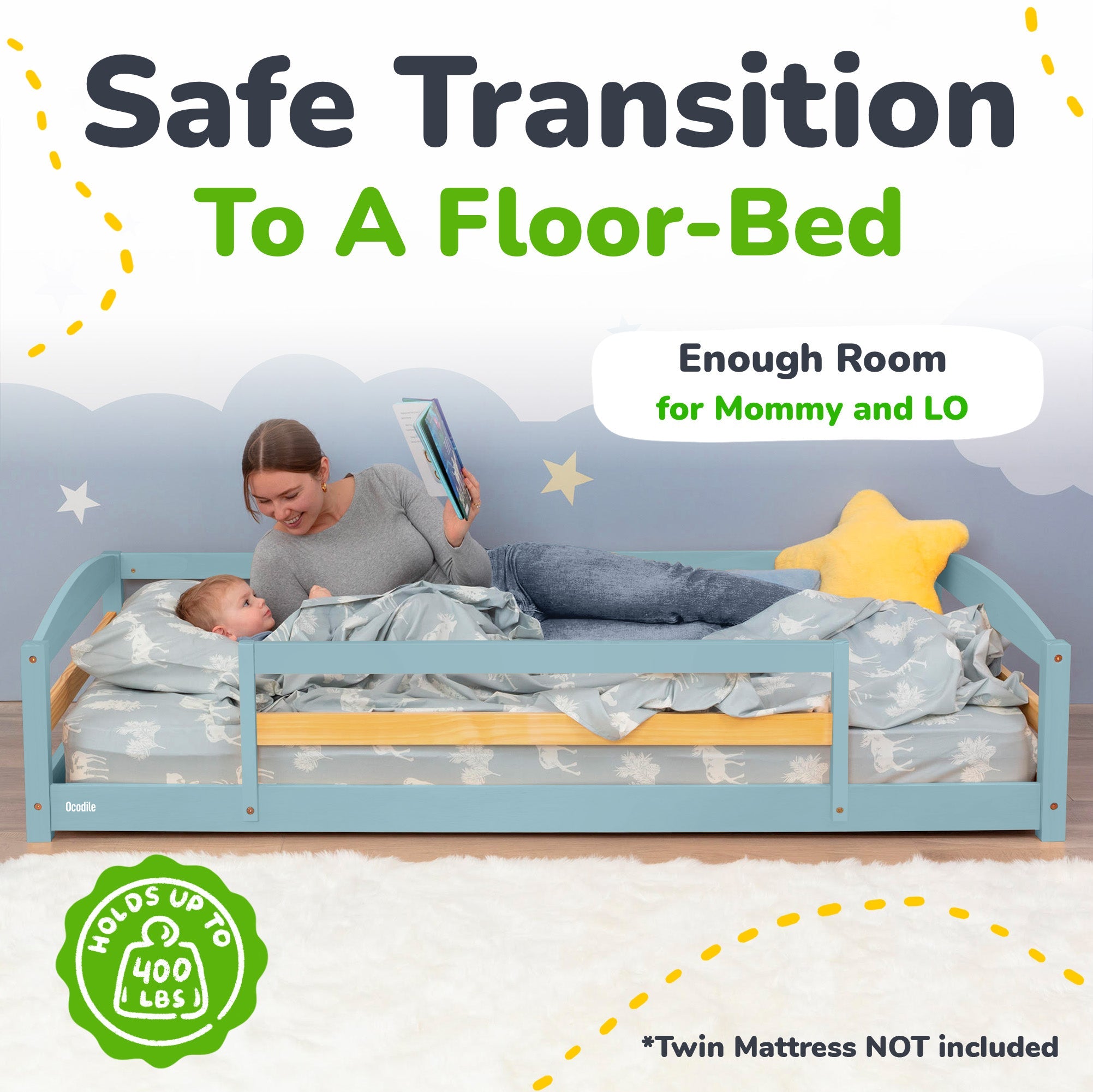Ocodile Floor Bed - Twin Size