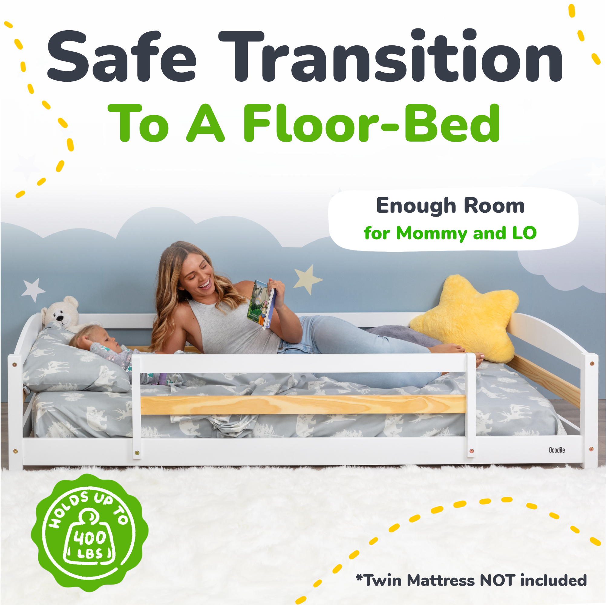 Ocodile Floor Bed - Twin Size