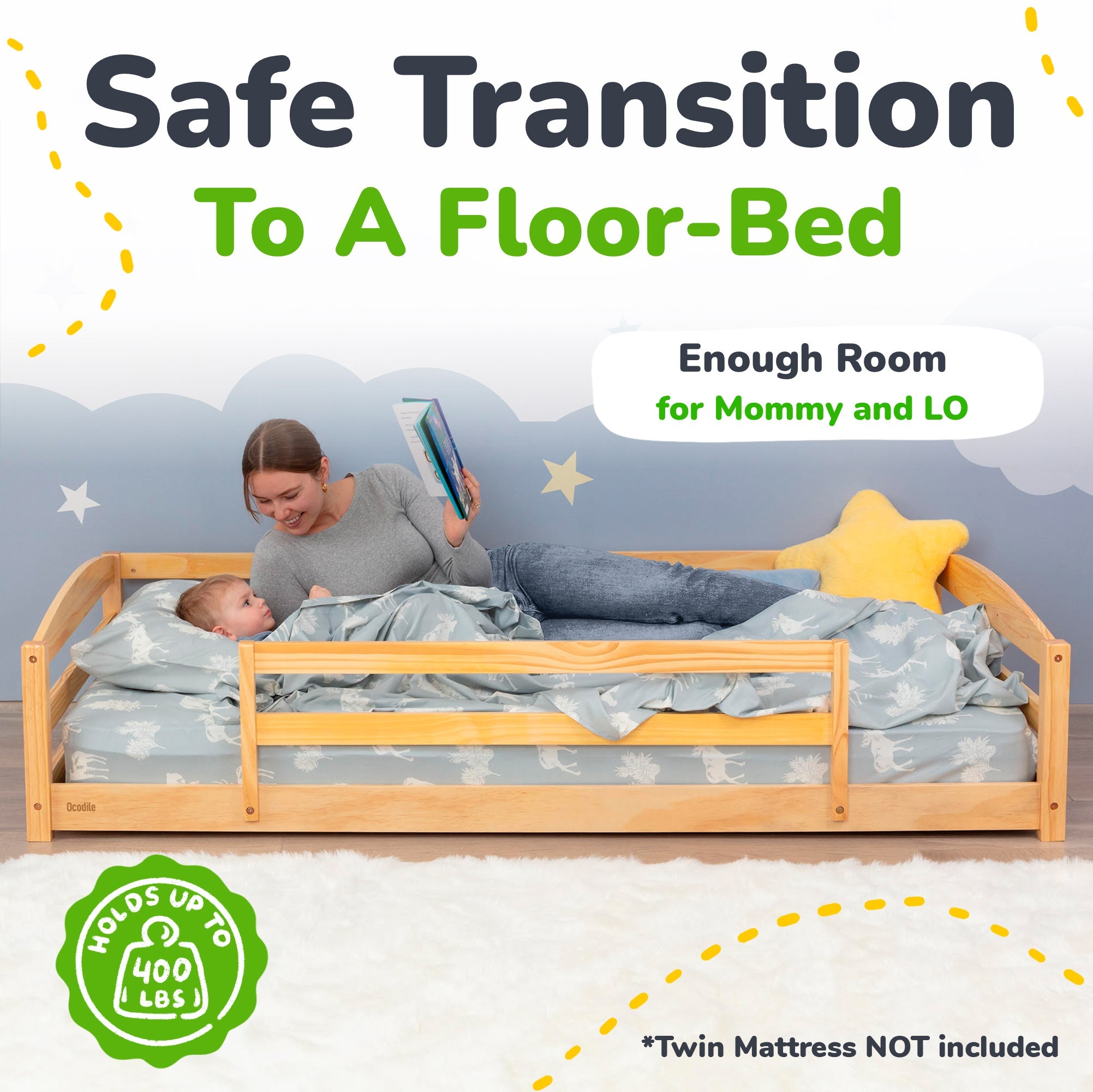 Ocodile Floor Bed - Twin Size