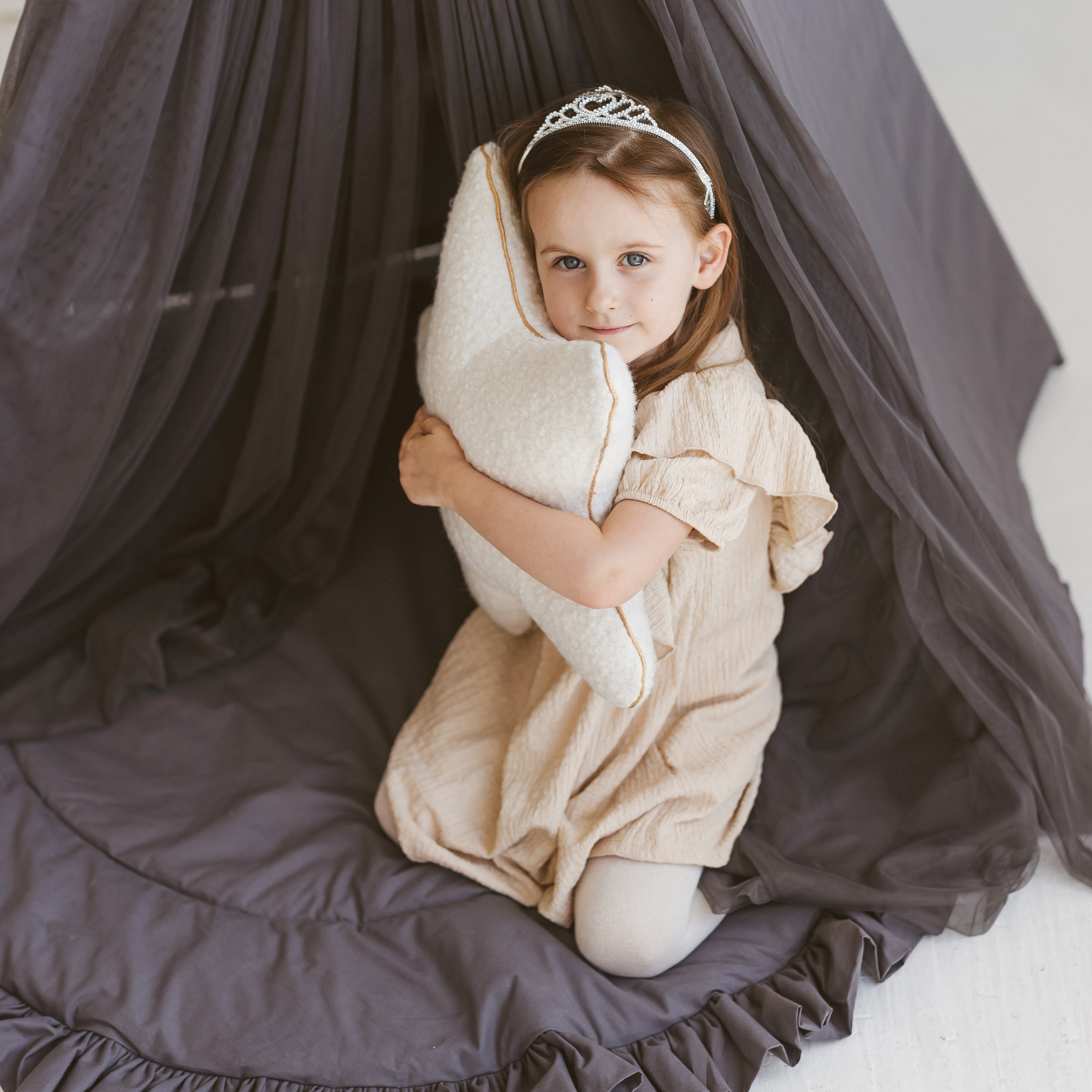 MINICAMP BOUCL-ST-SH-WH Kid's Seashell and Starfish Pillows