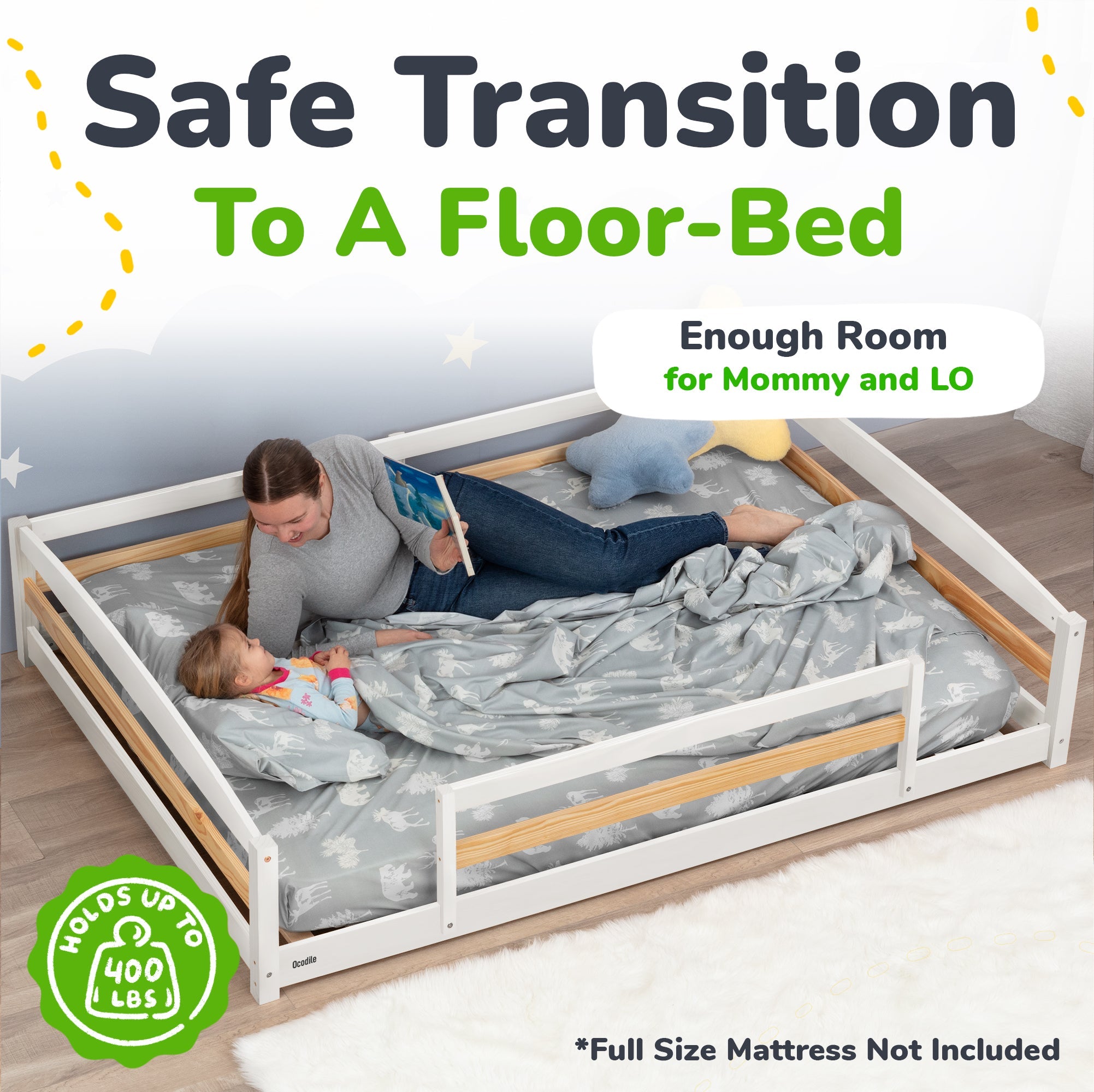 Ocodile Floor Bed - Full Size