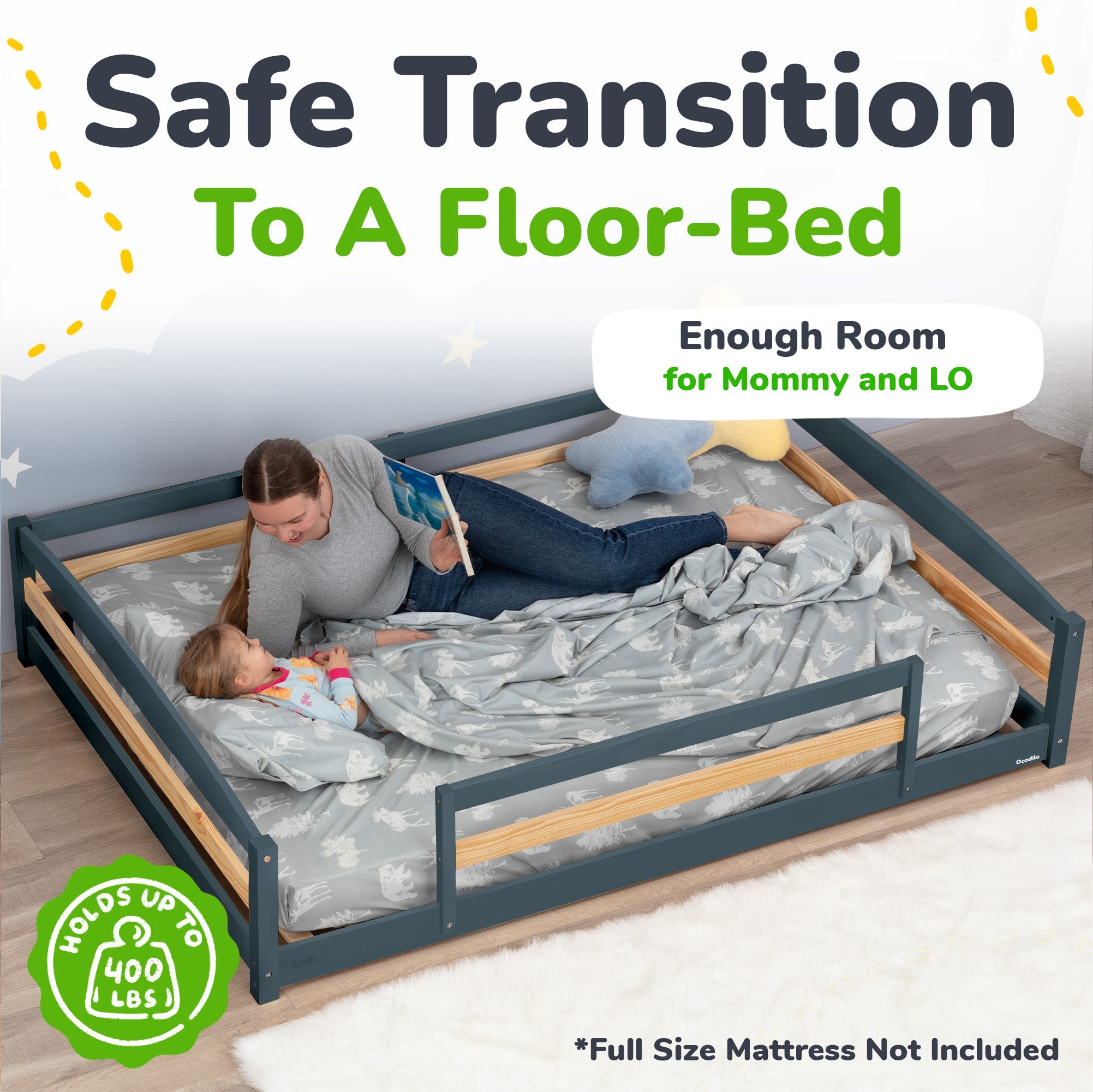 Ocodile Floor Bed - Full Size