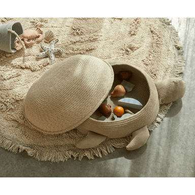 Lorena Canals Basket Mama Turtle BSK-TURMAMA overhead view