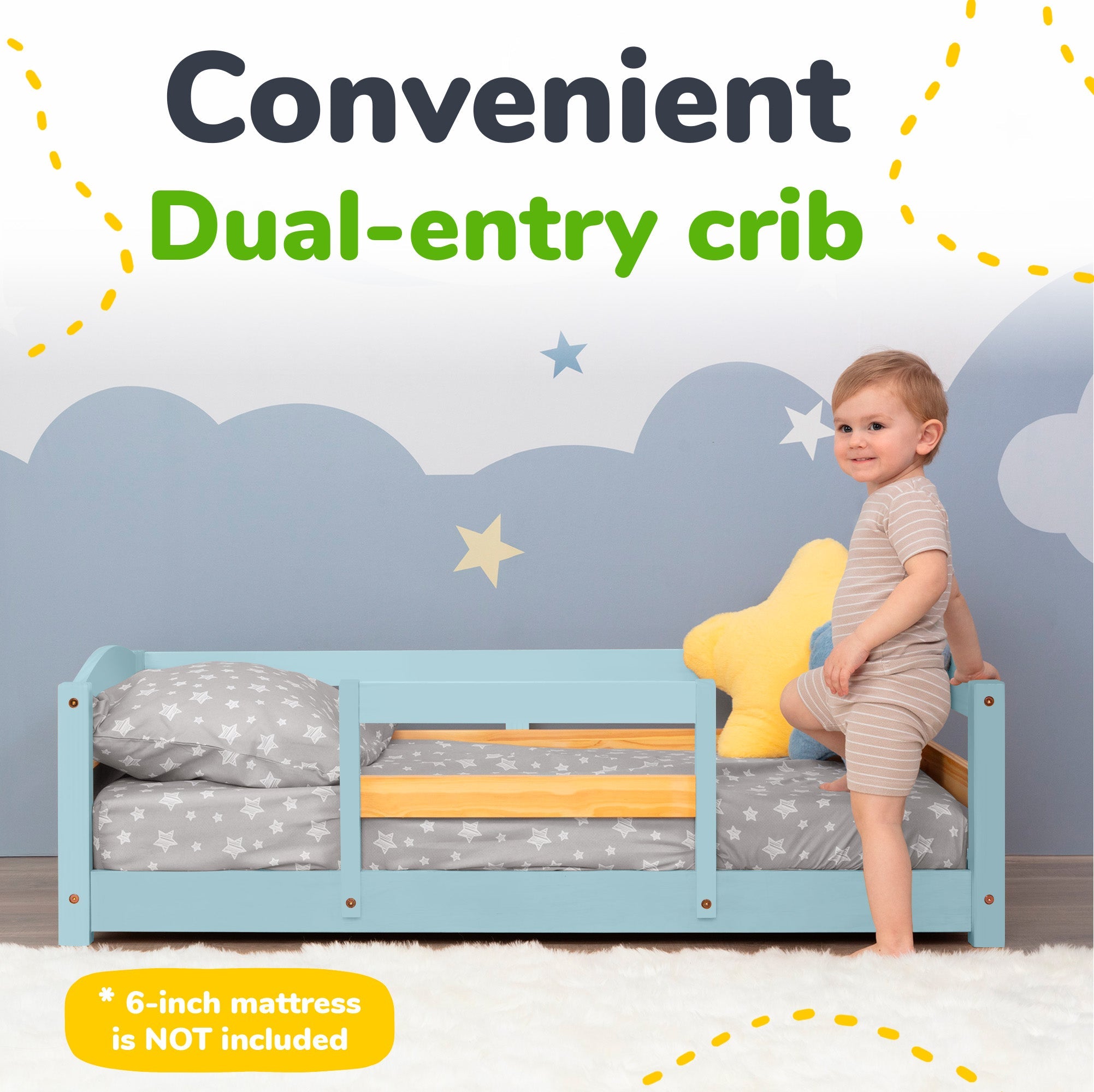 Ocodile Floor Bed - Crib Size