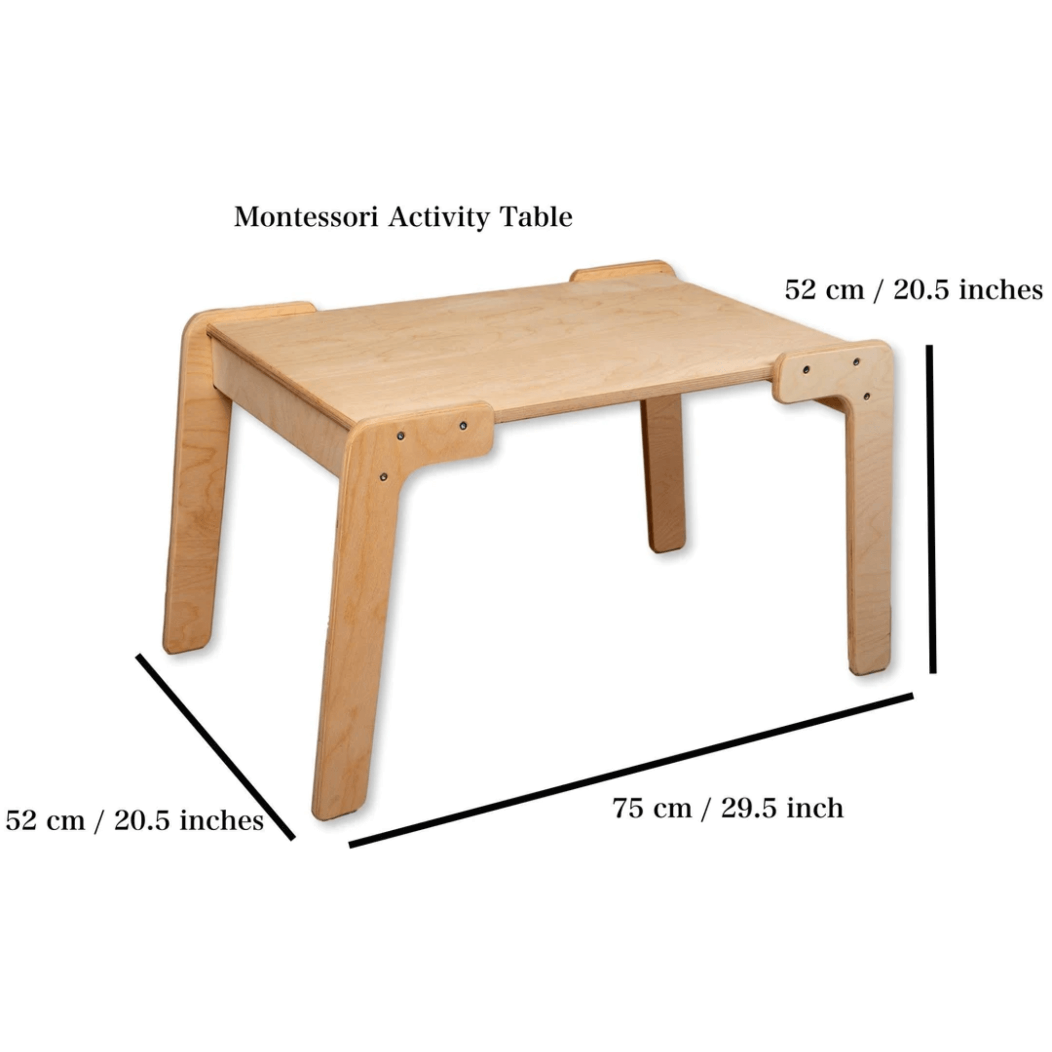 Kidodido Montessori Table and Chair Set KID073 table specifications