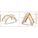 Kidodido 5 Piece Montessori Climbing Arch Triangle Set KIDO32x6 white background specifications