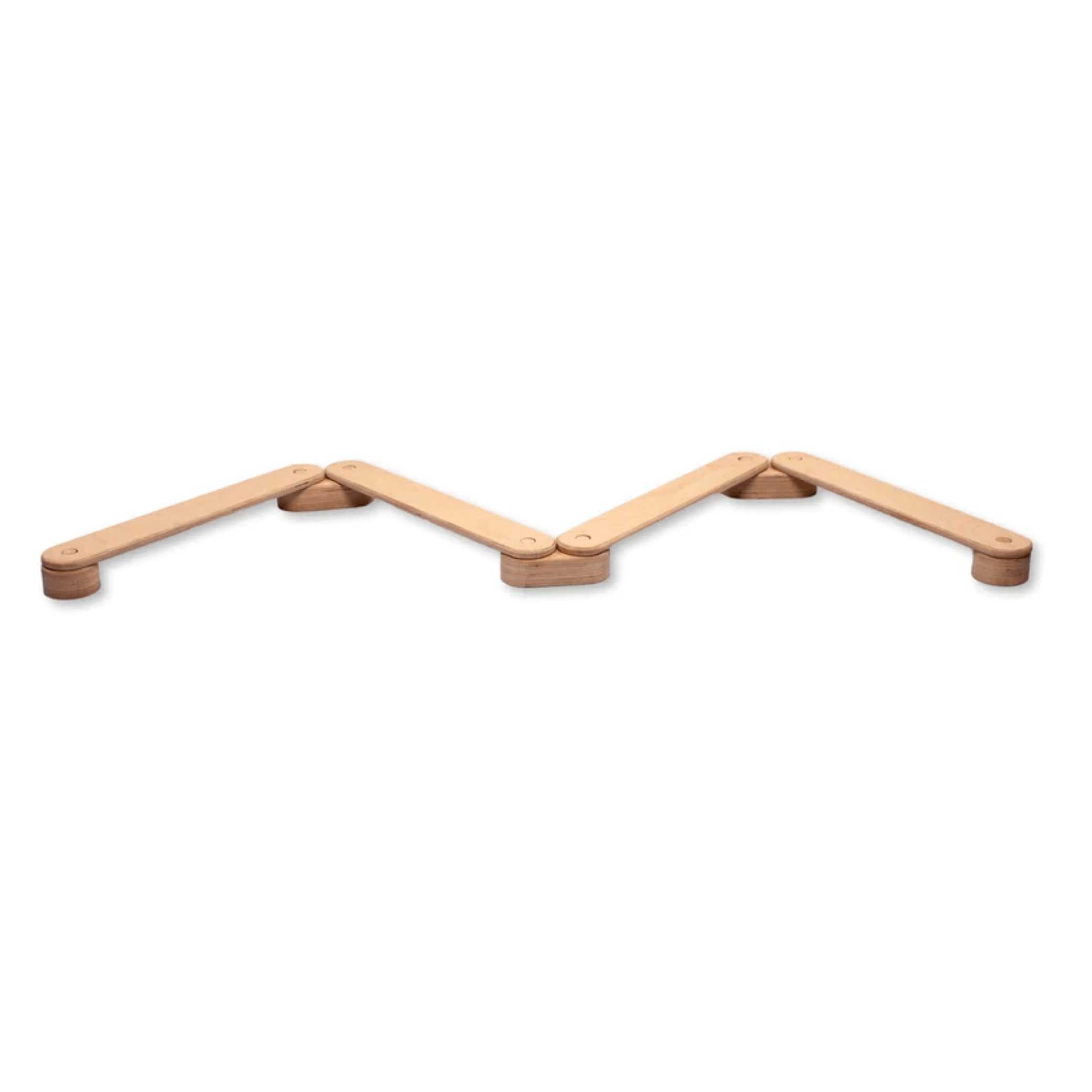 Kidodido Montessori Balance Beam and Stepping Stones Set white background overhead view