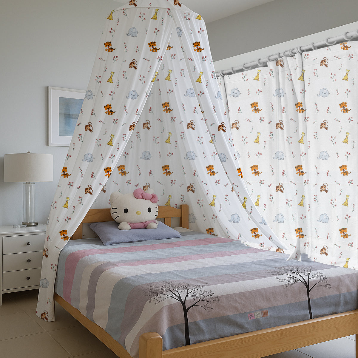 PushpLinen Animal Printed Canopy