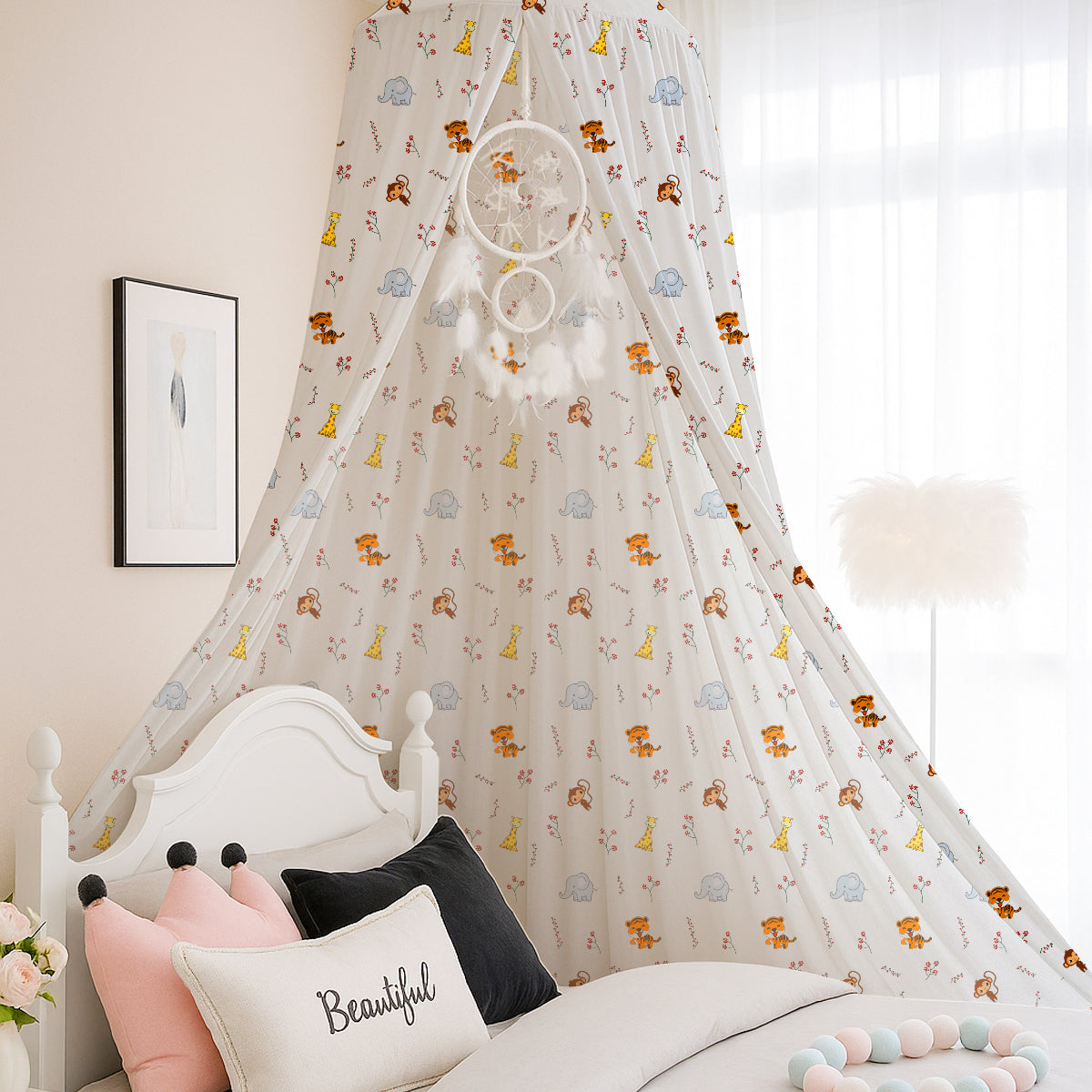 PushpLinen Animal Printed Canopy