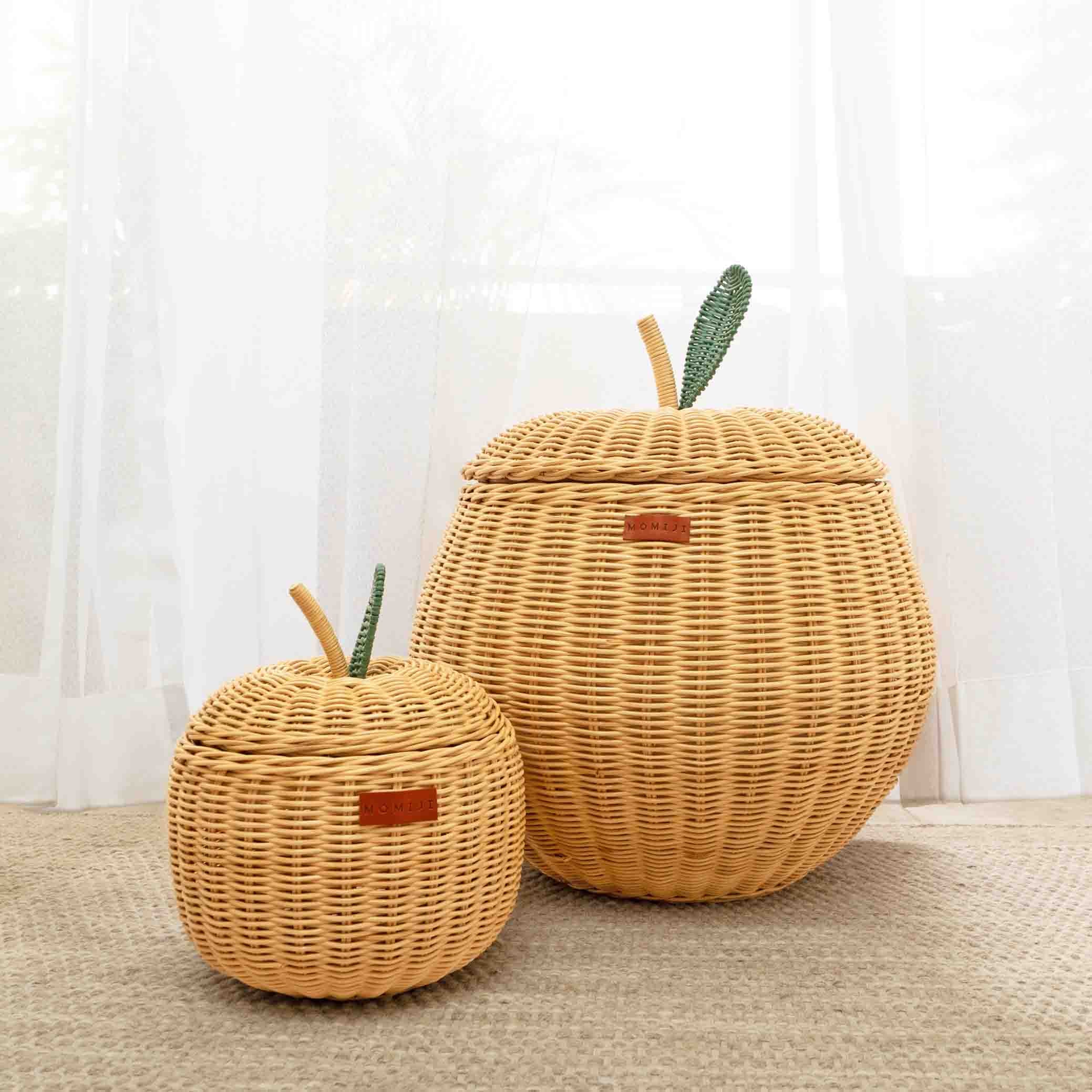 MOMIJI Apple Rattan Storage Basket Natural - Small MOMIJI US LLC