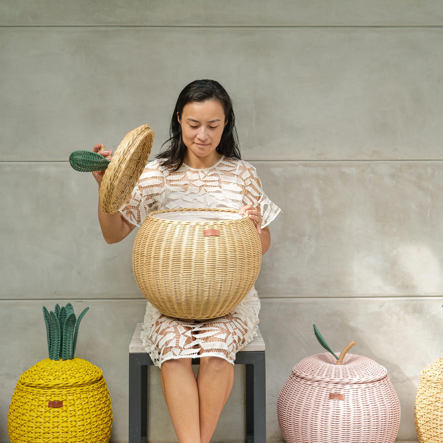 MOMIJI Apple Storage Basket Natural -  Medium MOMIJI US LLC