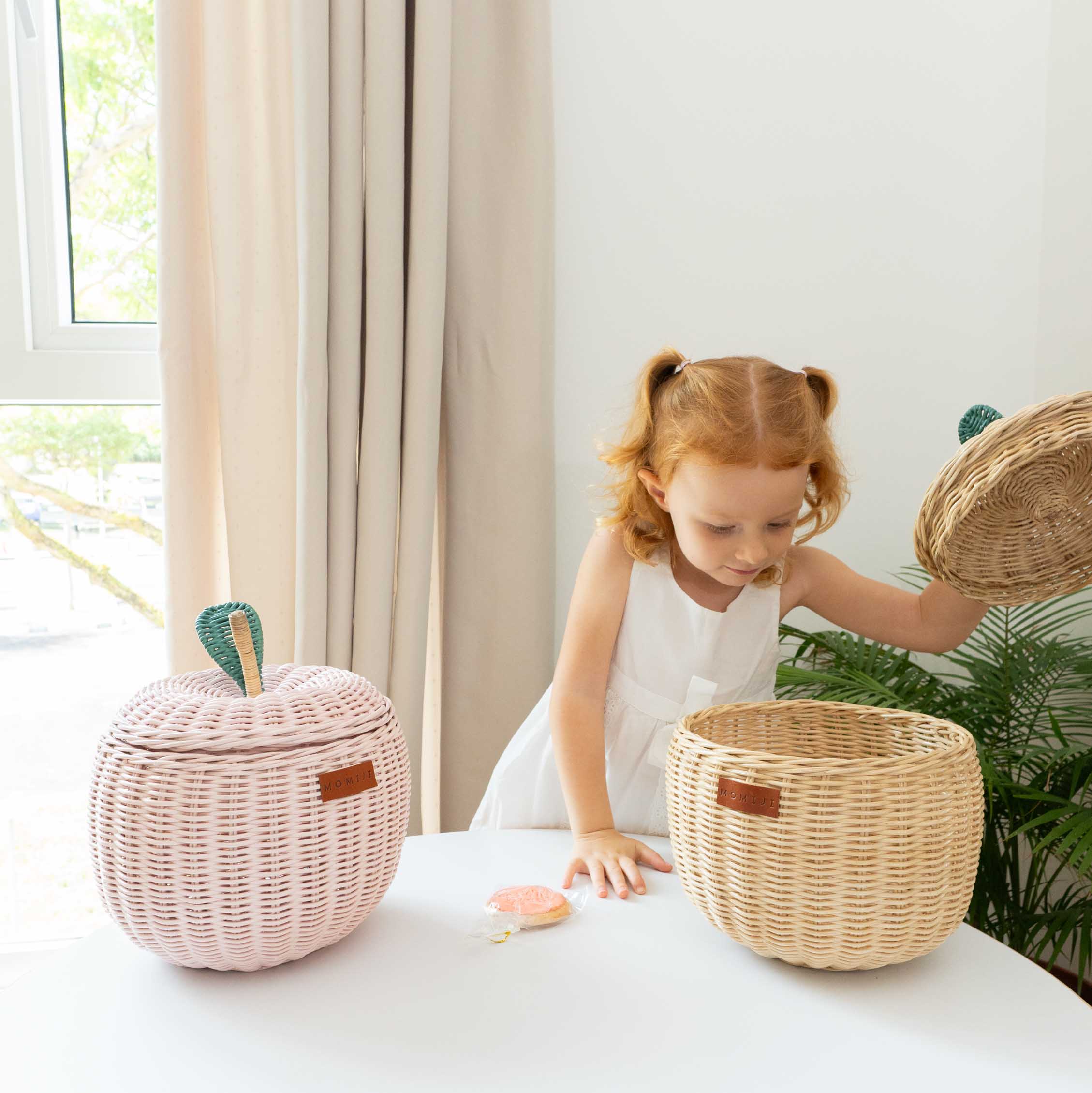 MOMIJI Apple Rattan Storage Basket Natural - Small MOMIJI US LLC