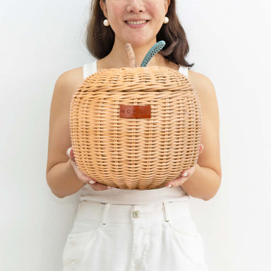 MOMIJI Apple Rattan Storage Basket Natural - Small MOMIJI US LLC