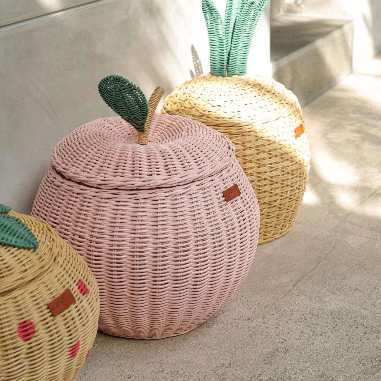 MOMIJI Apple Storage Basket Pink - Medium MOMIJI US LLC