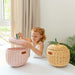 MOMIJI Apple Rattan Storage Basket Pink - Small MOMIJI US LLC