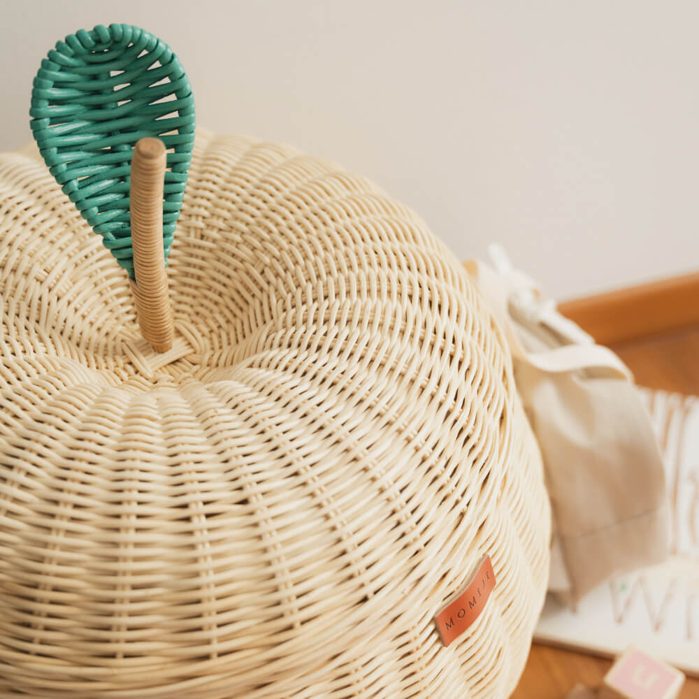 MOMIJI Apple Rattan Storage Basket Natural - Large MOMIJI US LLC