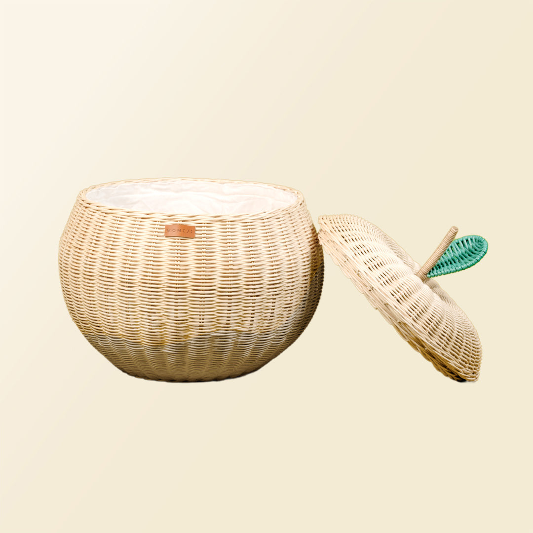 MOMIJI Apple Rattan Storage Basket Natural - Large MOMIJI US LLC