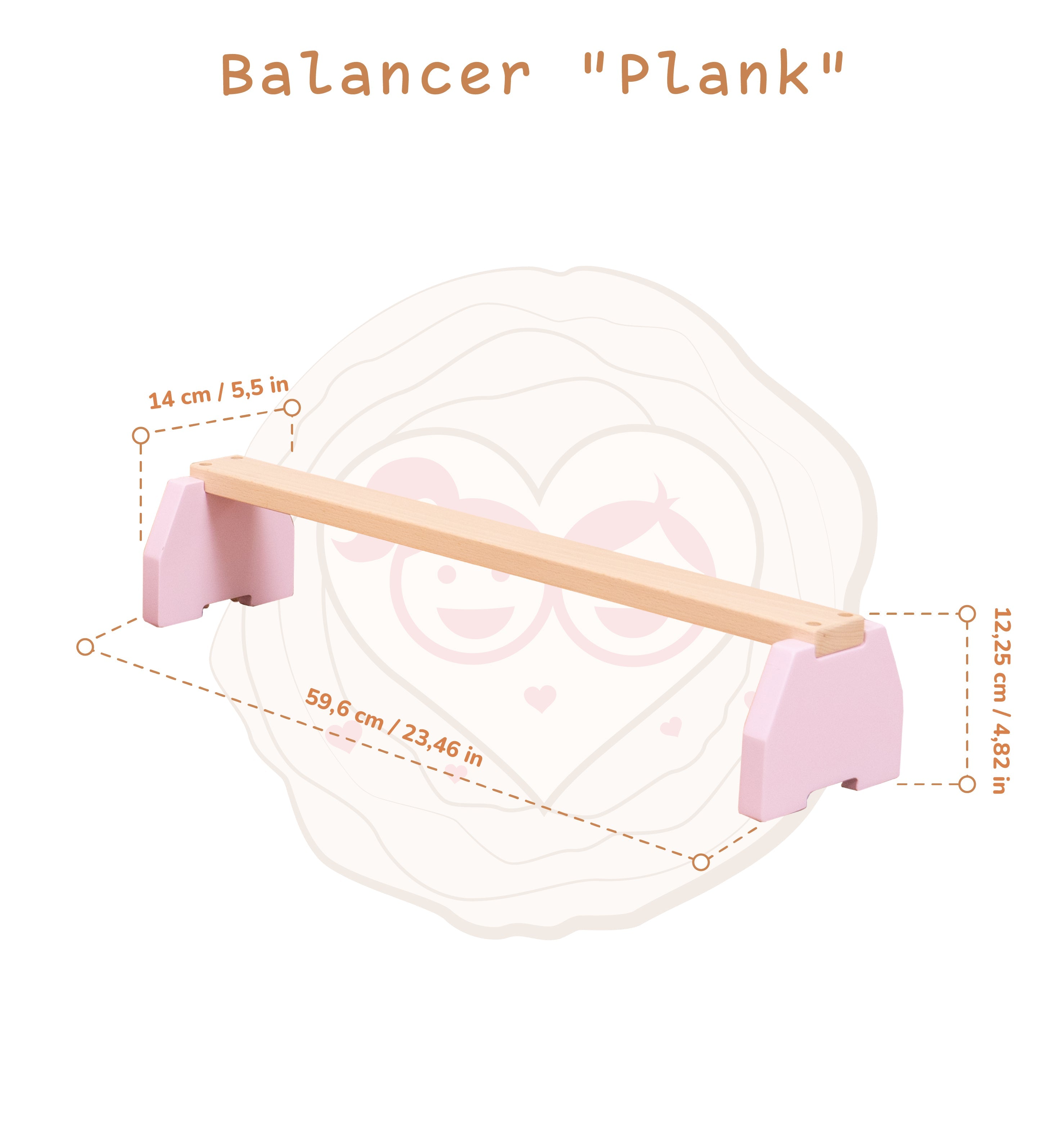Woodandhearts Balance Beam Set