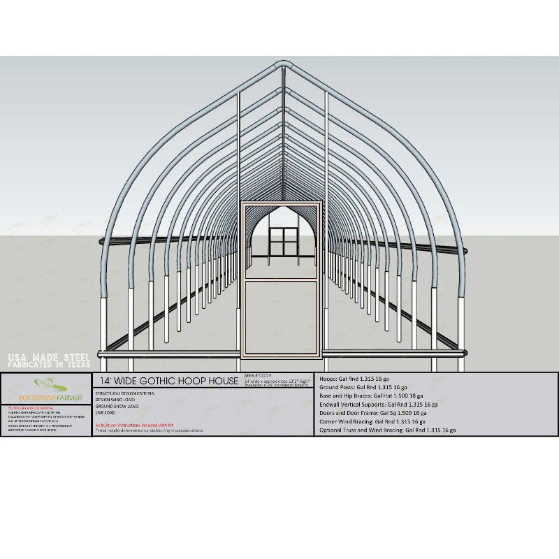 Bootstrap Farmer Gothic Greenhouse Drawing Plans