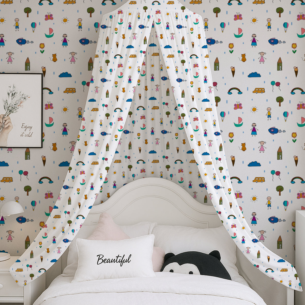 PushpLinen Boy & Girl Kids Printed Canopy