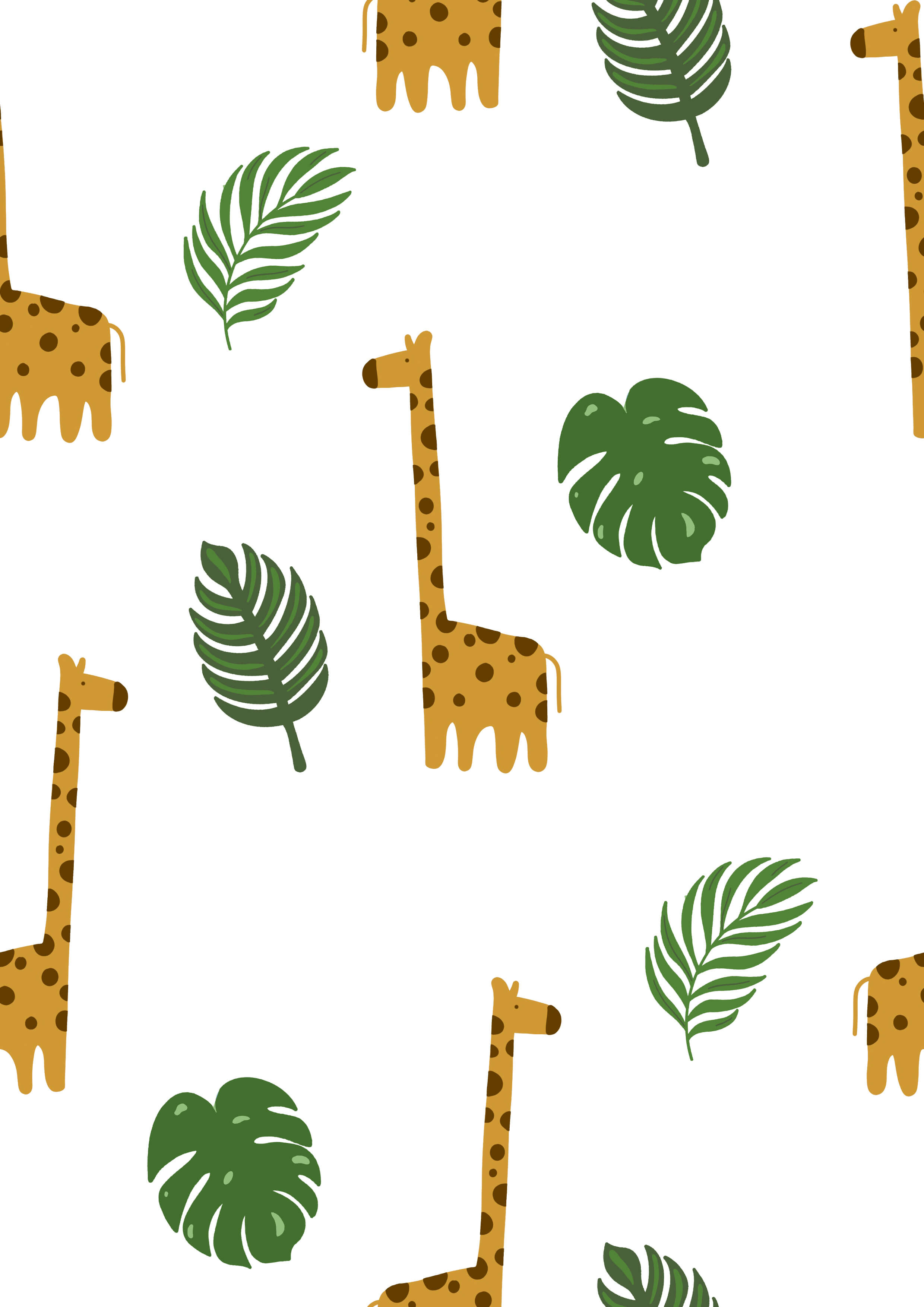 PushpLinen Cute Giraffe Printed Canopy