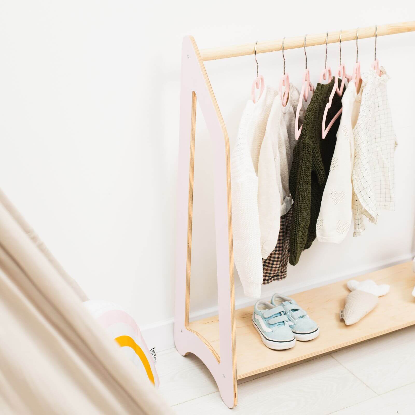 Enjoy the Wood Kids Clothing Rack