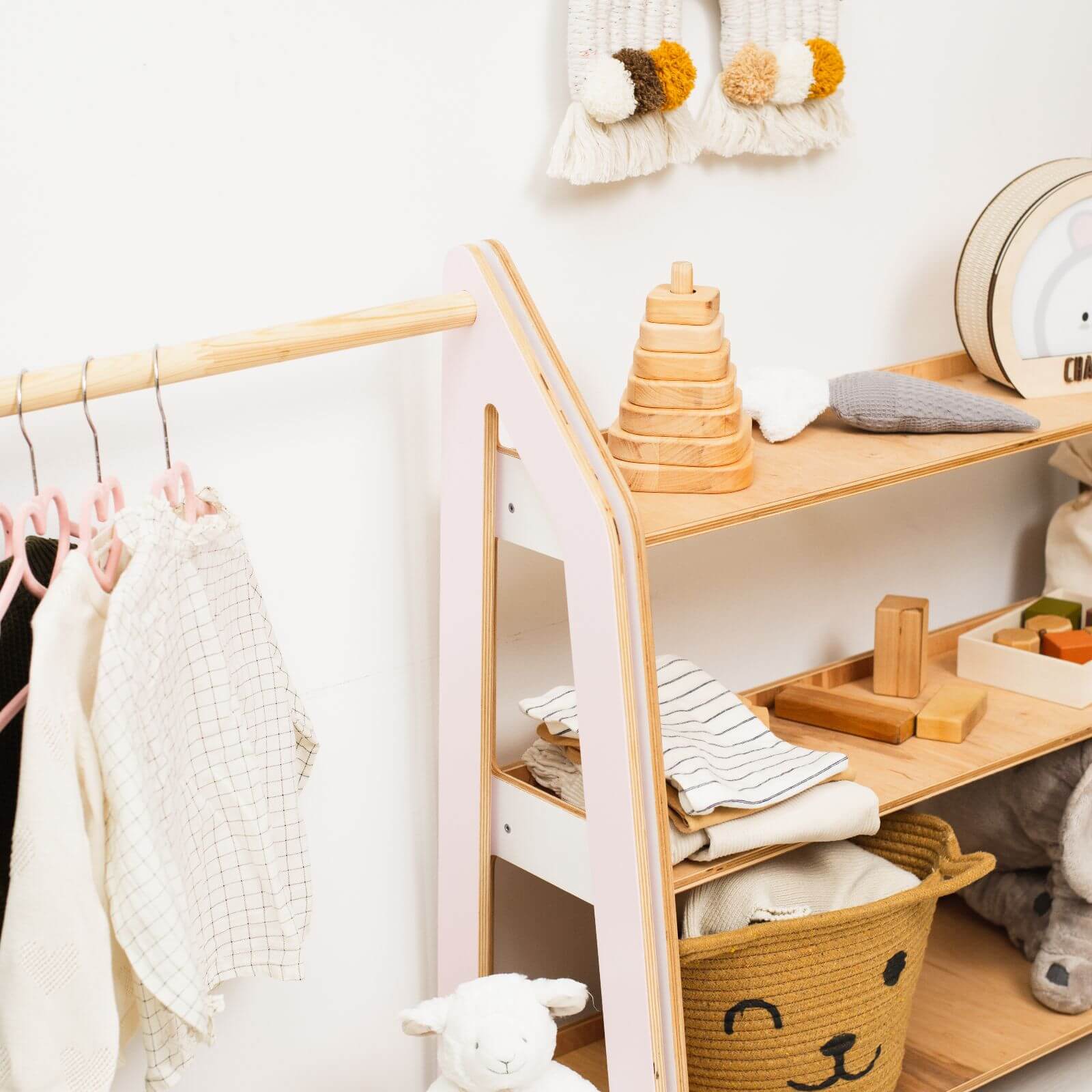 Enjoy the Wood Kids Clothing Rack