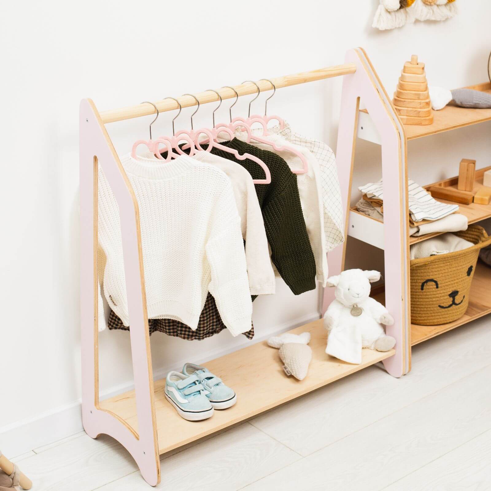 Enjoy the Wood Kids Clothing Rack