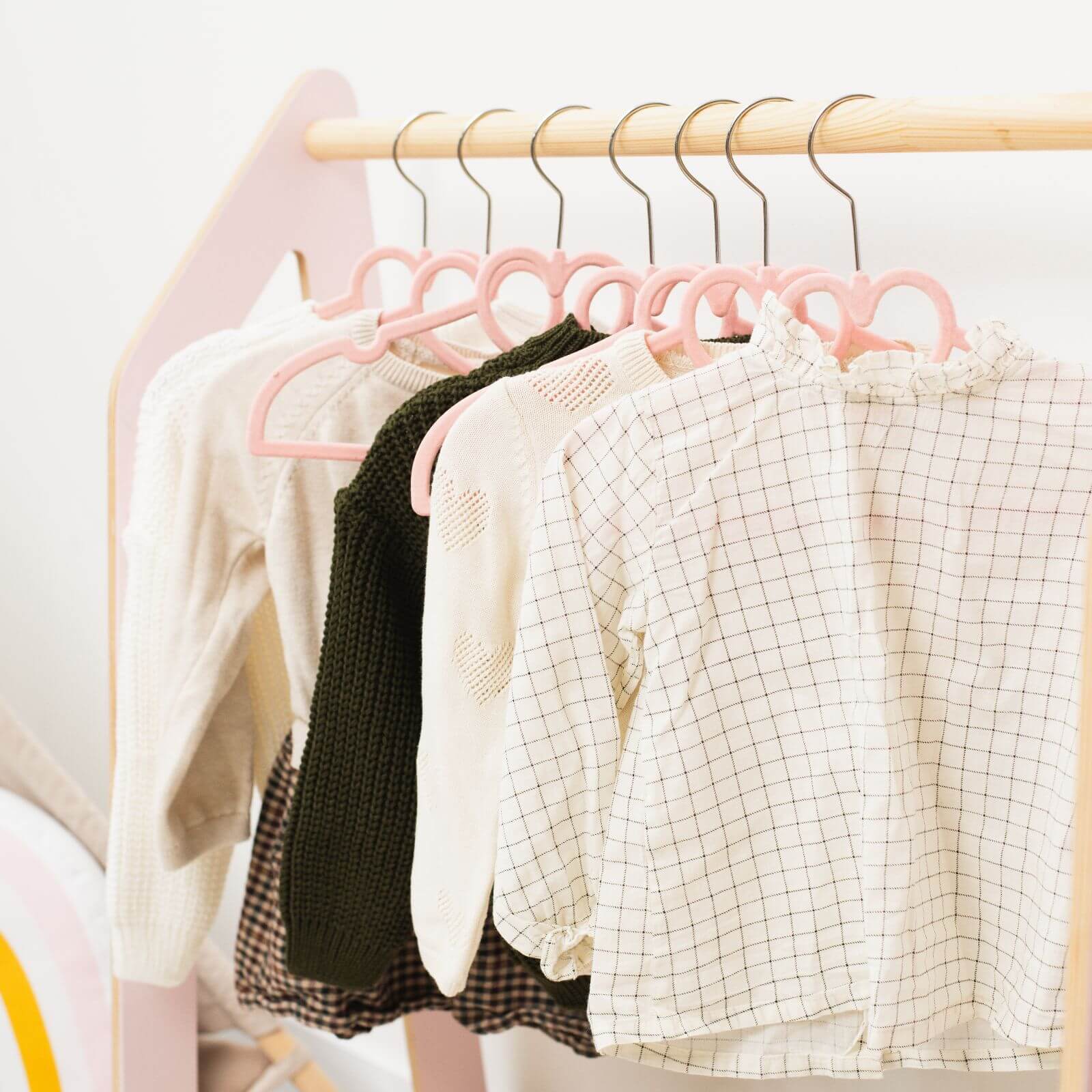 Enjoy the Wood Kids Clothing Rack