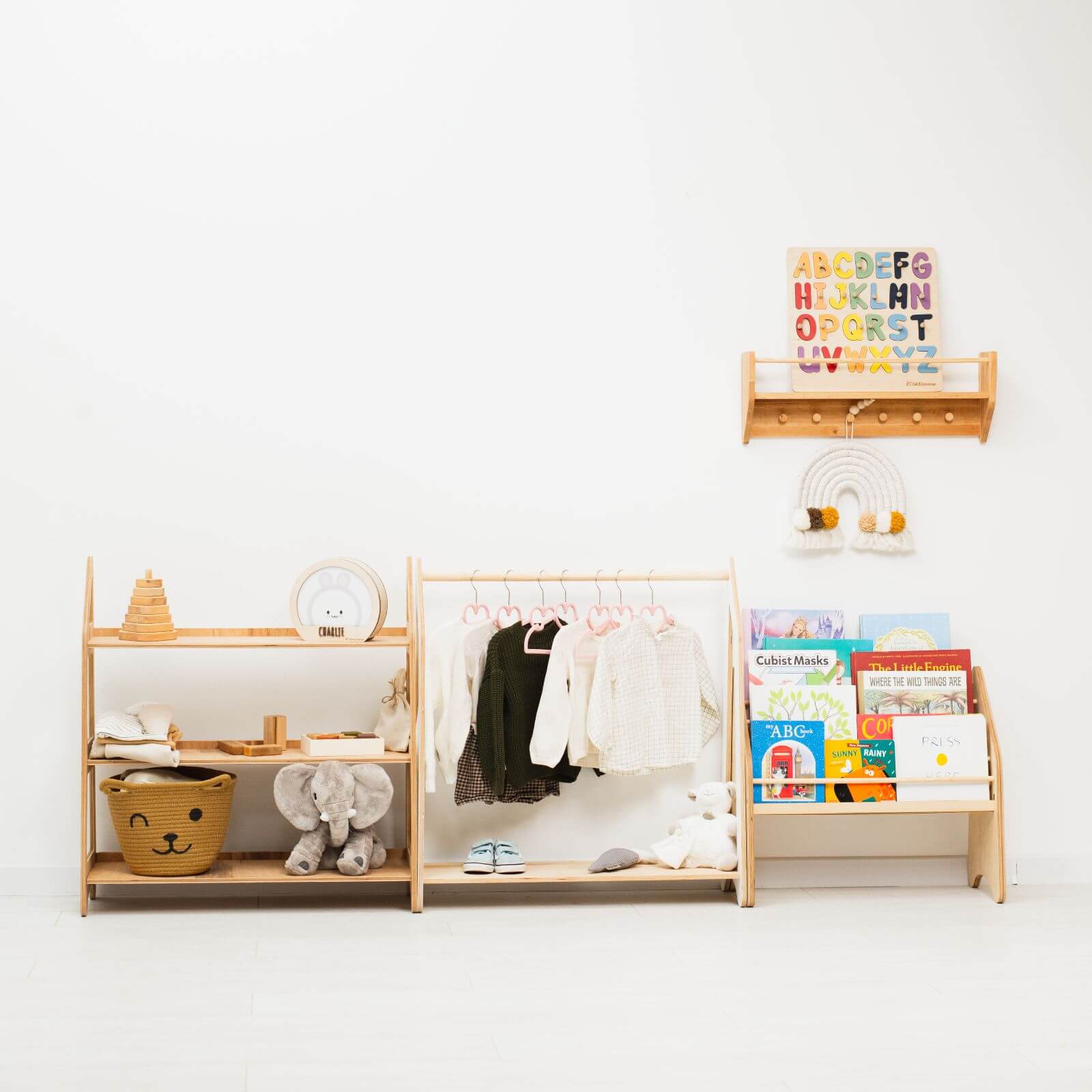 Wooden Clothing Rack