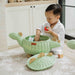 MOMIJI Dinosaur Rattan Storage Basket Mint Green - Medium MOMIJI US LLC