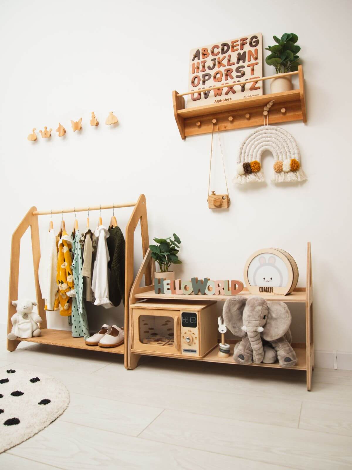 Enjoy the Wood Playroom Organization Furniture