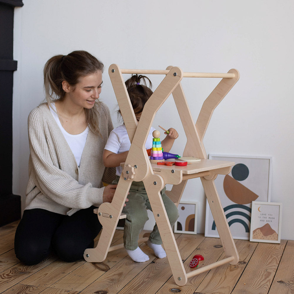 Woodandhearts Foldable Kitchen Tower