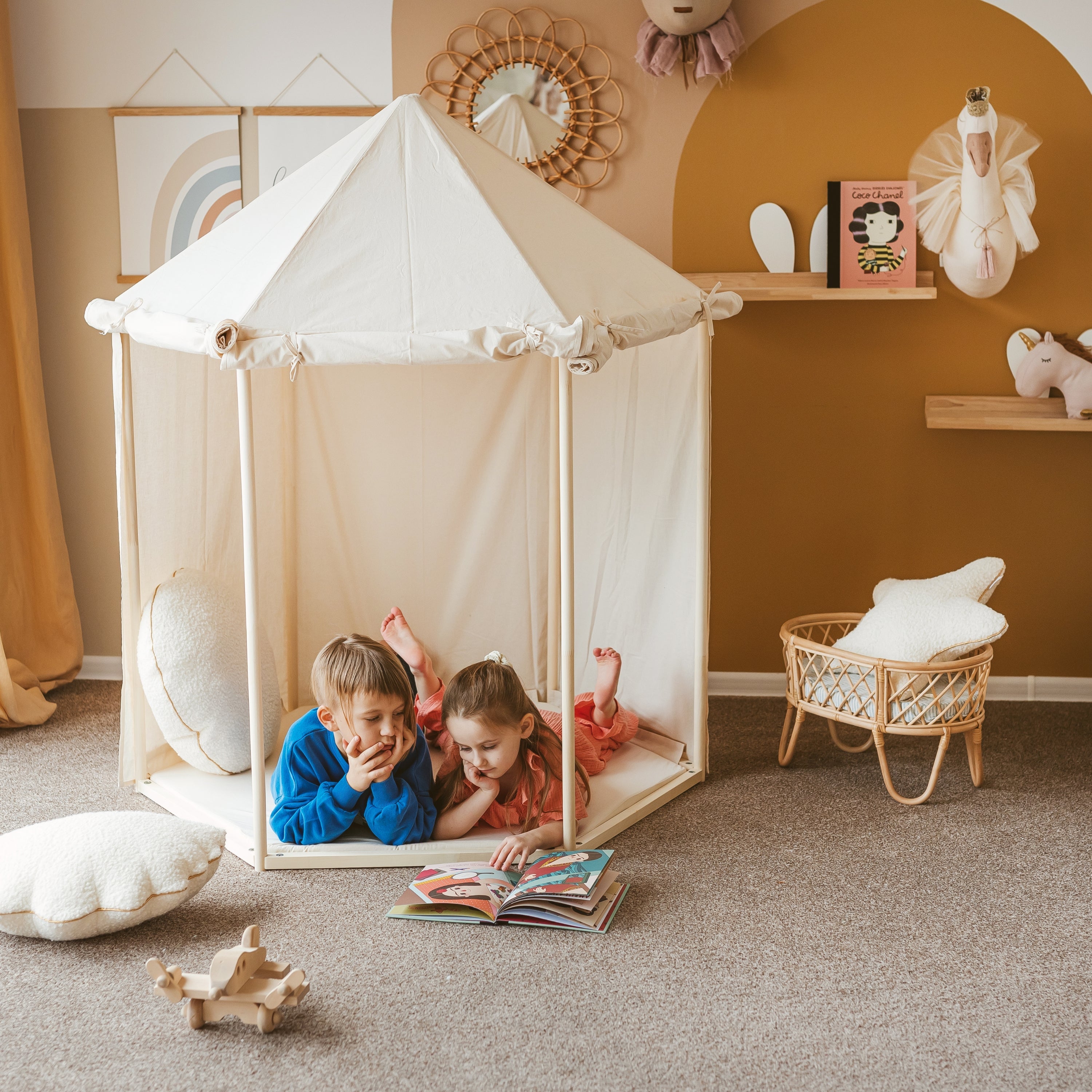 MINICAMP PAV-BEI-1-MAT Indoor Pavilion Playhouse Tent