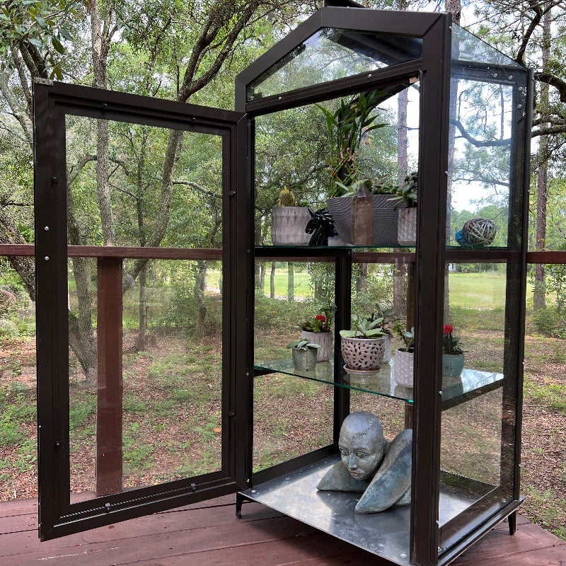 Janco Indoor/Outdoor Garden Cabinet outside open door
