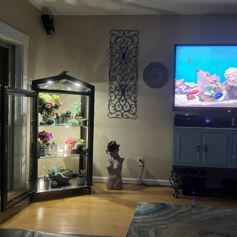 Janco Indoor/Outdoor Garden Cabinet with fish tank